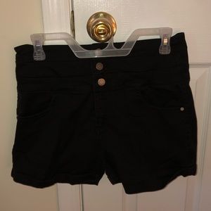 Size 11 Black High Waisted shorts